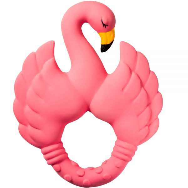 mordedor flamingo rosa natruba